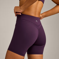 UnifiedMove Wrap Shorts 6" with Reflective Logo | Blackberry Purple