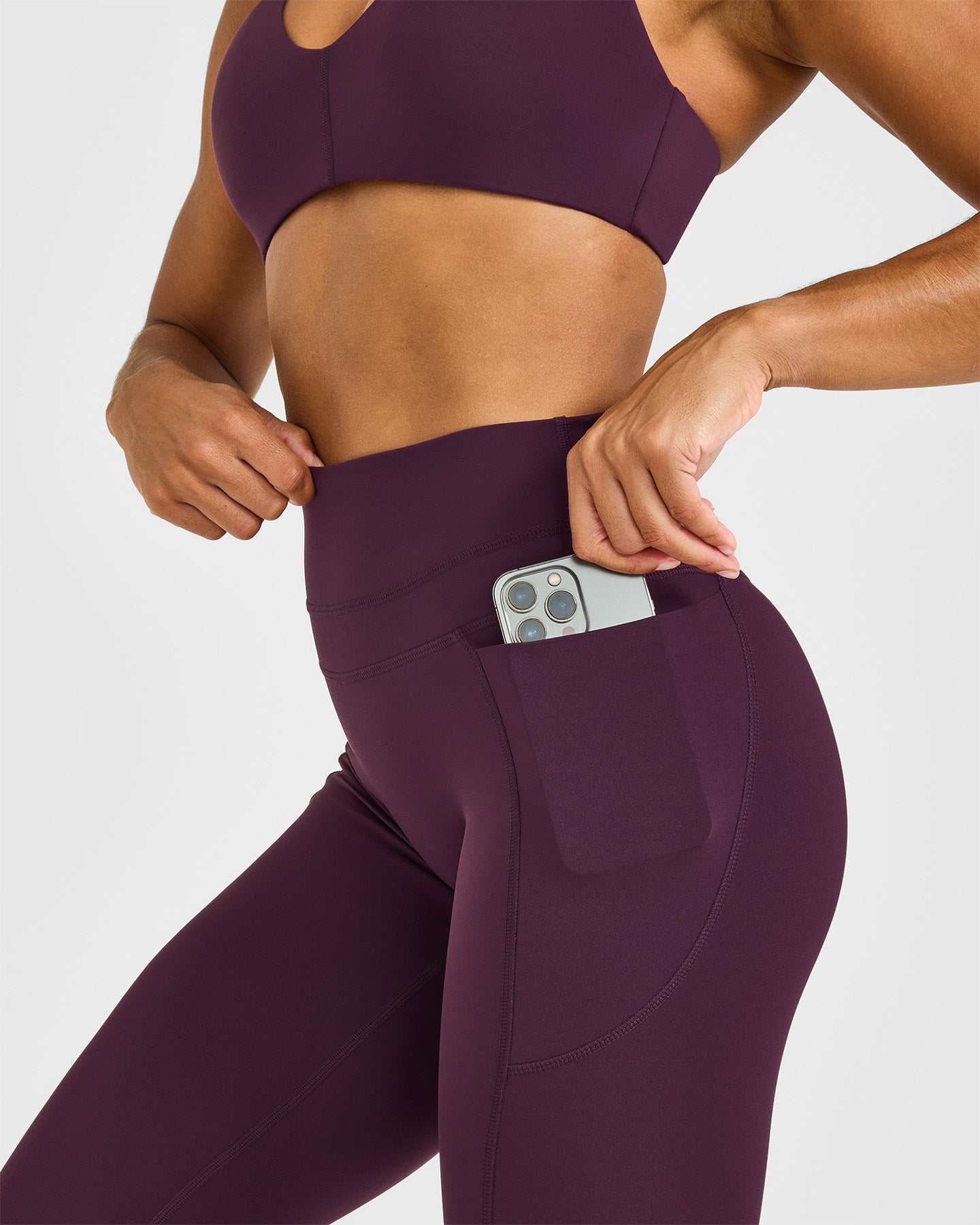UnifiedMove High Waisted Pocket Leggings | Blackberry Purple