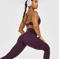UnifiedMove High Waisted Pocket Leggings | Blackberry Purple