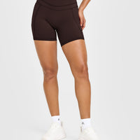 UnifiedMove™ High Waisted Pocket Shorts 6" | 70% Cocoa