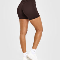 Unified High Waisted Pocket Shorts 6" | 70% Cocoa
