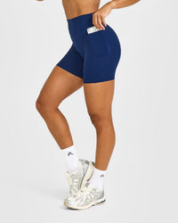 UnifiedMove™ High Waisted Pocket Shorts 6" | Midnight