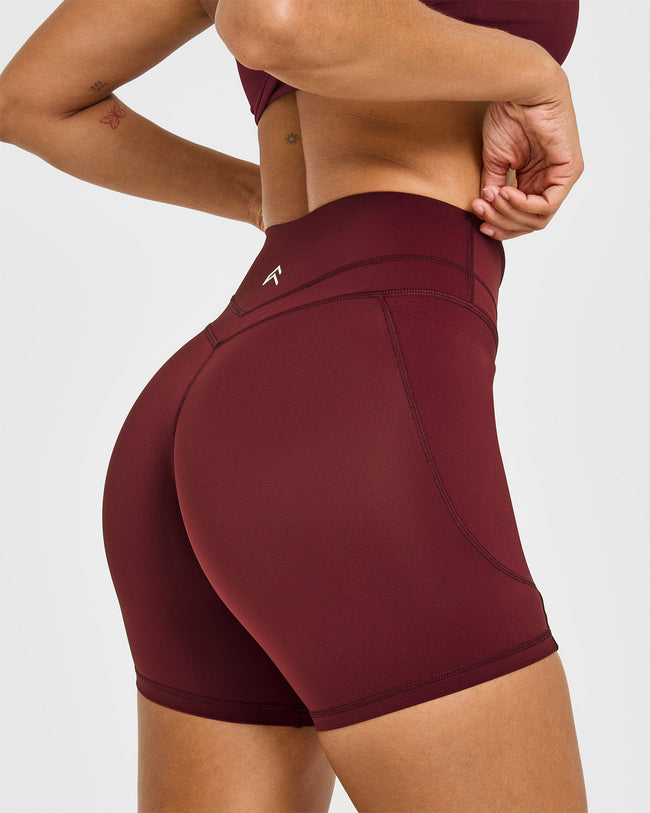 UnifiedMove™ High Waisted Pocket Shorts 6" | Rosewood