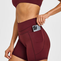 UnifiedMove™ High Waisted Pocket Shorts 6" | Rosewood