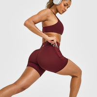 UnifiedMove™ High Waisted Pocket Shorts 6" | Rosewood