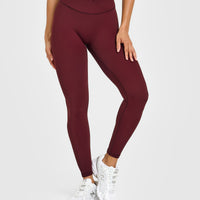 UnifiedMove™ Wrap Leggings White Logo | Rosewood