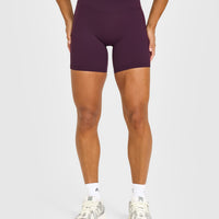 UnifiedMove™ Wrap Shorts White Logo 6" | Blackberry Purple