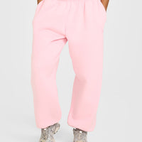 Foundations Oversized Cuffed Joggers with Oner Embroidery | Petal Pink