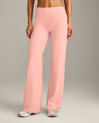 SoftMotion™ Straight Leg Bottoms with Grey Logo | Peach Orange
