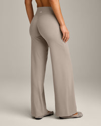 SoftMotion™ Straight Leg Bottoms with White Logo | Warm Sand
