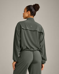 AirMove™ Jacket with Reflective Logo | Dark Khaki