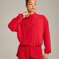 AirMove™ Jacket with Reflective Logo | Fiery Red