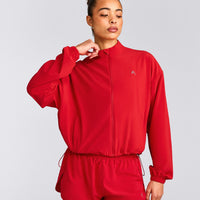 AirMove™ Jacket with Reflective Logo | Fiery Red