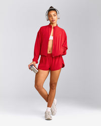 AirMove™ Jacket with Reflective Logo | Fiery Red