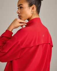AirMove™ Jacket with Reflective Logo | Fiery Red
