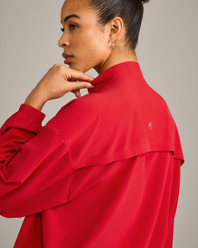 AirMove™ Jacket with Reflective Logo | Fiery Red