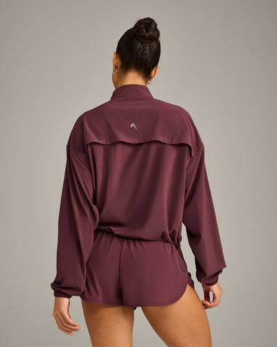 AirMove™ Jacket with Reflective Logo | Velvet Mocha