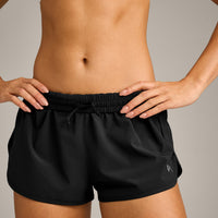 AirMove™ Lined Shorts 3" with Reflective Logo | Black