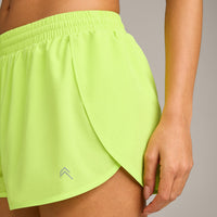 AirMove™ Lined Shorts 3" with Reflective Logo | Citrus Green