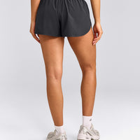 AirMove™ Lined Shorts 3" with Reflective Logo | Coal