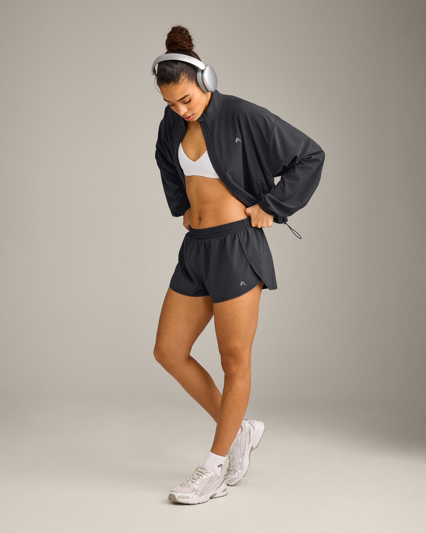 AirMove™ Lined Shorts 2" with Reflective Logo | Coal