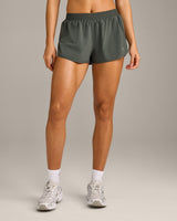 AirMove™ Lined Shorts 2" with Reflective Logo | Dark Khaki