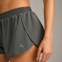 AirMove™ Lined Shorts 2" with Reflective Logo | Dark Khaki