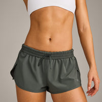 AirMove™ Lined Shorts 2" with Reflective Logo | Dark Khaki