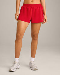 AirMove™ Lined Shorts 2" with Reflective Logo | Fiery Red