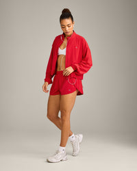 AirMove™ Lined Shorts 2" with Reflective Logo | Fiery Red