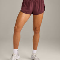 AirMove™ Lined Shorts 3" with Reflective Logo | Velvet Mocha