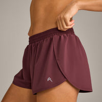 AirMove™ Lined Shorts 3" with Reflective Logo | Velvet Mocha