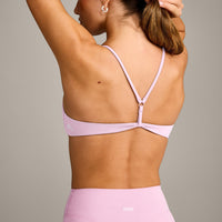 EasyLift™ Ultra Minimal Bralette with Grey Logo | Chalk Pink