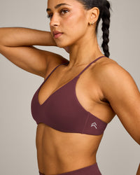 EasyLift™ Ultra Minimal Bralette with Grey Logo | Velvet Mocha