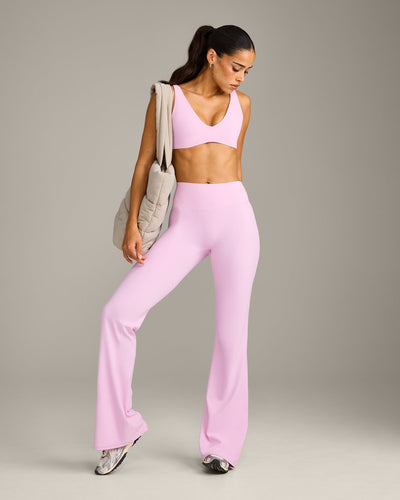 SoftMotion™ Flared Bottoms with Grey Logo | Chalk Pink