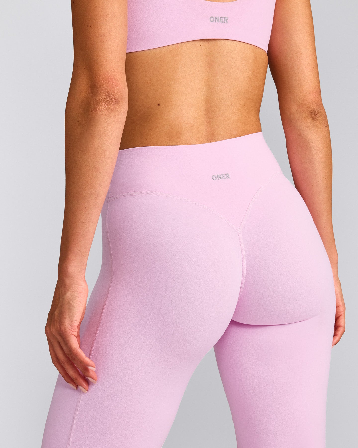 SoftMotion™ Flared Bottoms with Grey Logo | Chalk Pink