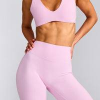 SoftMotion™ Flared Bottoms with Grey Logo | Chalk Pink