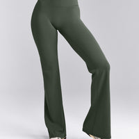 SoftMotion™ Flared Bottoms with Grey Logo | Dark Khaki
