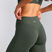 SoftMotion™ Straight Leg Pants with Gray Logo | Dark Khaki