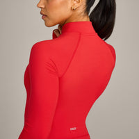 SoftMotion™ Mid Jacket with Grey Logo | Fiery Red