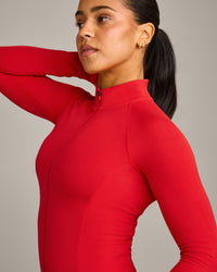 SoftMotion™ Mid Jacket with Grey Logo | Fiery Red