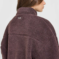 Fleece Jacket with Chest Pocket | Umber Brown