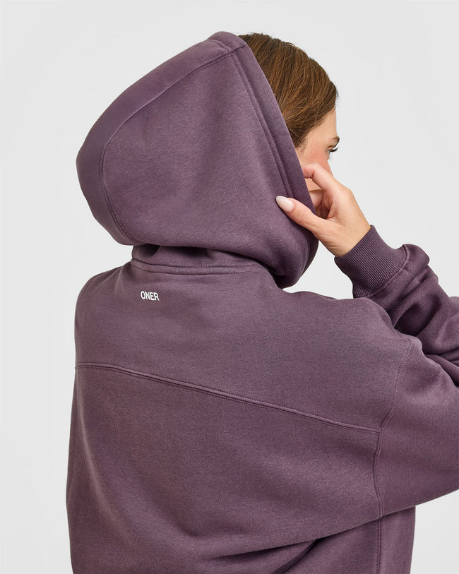 Foundations Oversized Hoodie | Vintage Purple