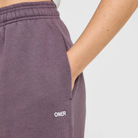 Foundations Oversized Straight Leg Joggers | Vintage Purple