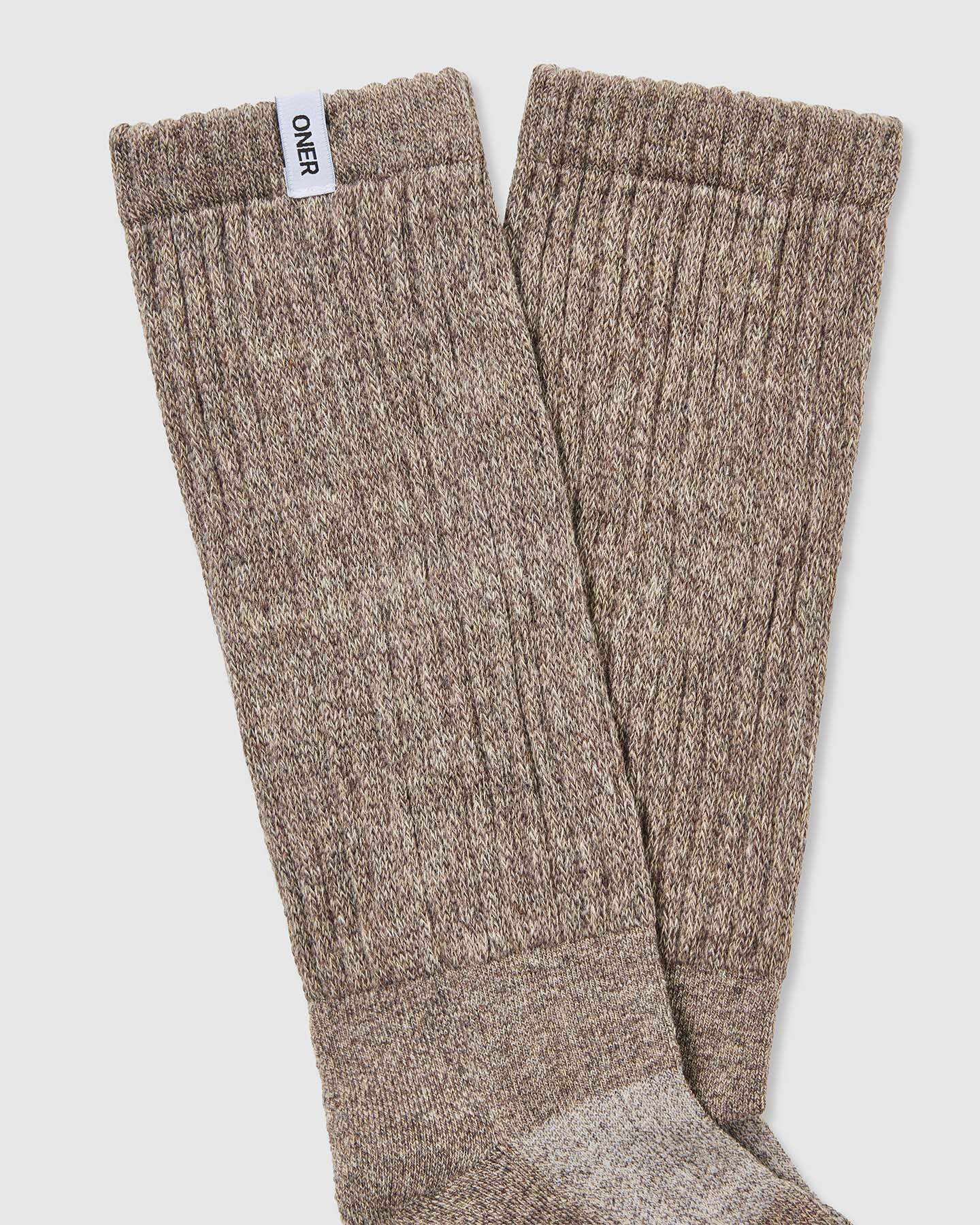 Slouchy Socks 2 Pack | Umber Brown/ Sand