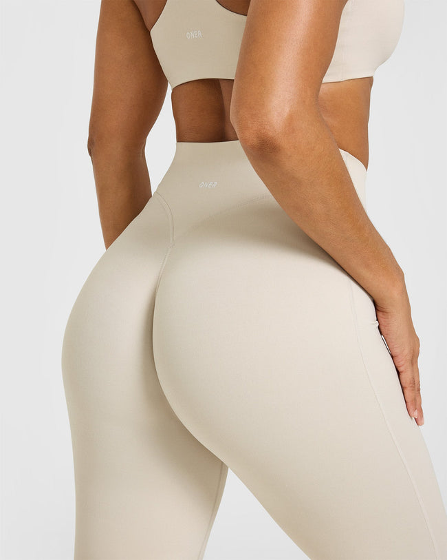 SoftMotion™ Flared Bottoms with White Logo | Sand