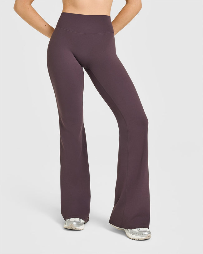 SoftMotion™ Flared Bottoms with White Logo | Dark Umber Brown