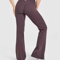 SoftMotion™ Flared Bottoms with White Logo | Dark Umber Brown