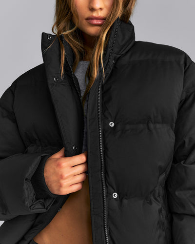 Oversized Puffer Jacket | Black