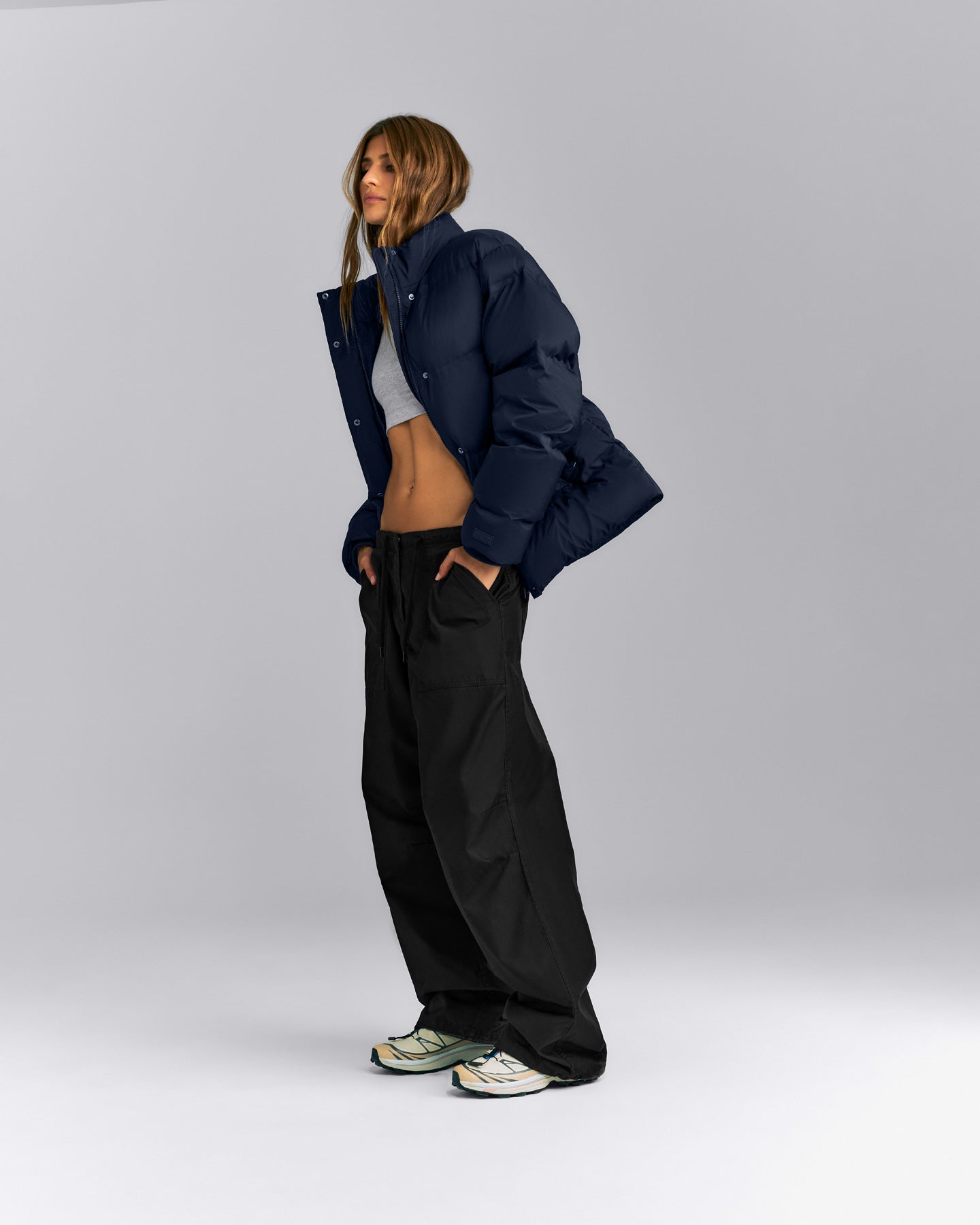 Oversized Puffer Jacket | Deep Navy